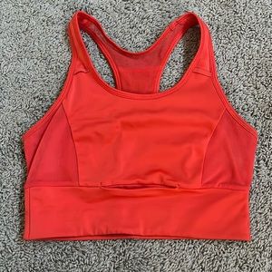 Small orange sports bra